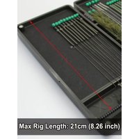 YOTO Magnetic Carp Rig Organizer Box, Portable Multi-Compartment Fishing Tackle Case for European Ronnie Rigs