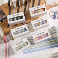 20 Rolls Vintage Floral Washi Tape Set, Retro Flower & Text Decorative Strips for Journal Planner Scrapbooking & DIY Crafts