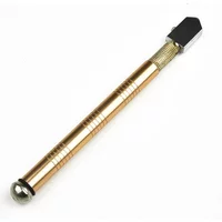 Portable 1pc 175mm Glass Cutter, Diamond Tip & Anti-Skid Handle – Easy-to-Use Tool for Cutting Glass and Minerals