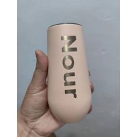 6oz Wine Tumbler with Lid Stainless Steel Mug Insulated Thermos Champagne Flute Bridesmaid Gifts