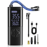 AliExpress SERVOMASTER Cordless Car Tire Inflator Portable Air Compressor, 150 PSI Air Pump with Pressure Gauge, for Bicycle Bikes Motorcycles Balls