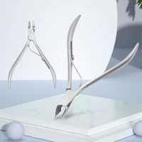 LULAA Stainless Steel Cuticle Scissors Cuticle Remover Pedicure and Manicure Tools Suitable for Fingernails and Toenails
