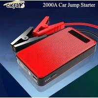 GKFLY 12V 2000A Rozruchowywacz Samochodowy Awaryjny Booster Akumulatora 44.4Wh Wielofunkcyjny Przenośny Power Bank Ładowarka do Laptopa Rozruchowywacz Samochodowy