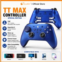 GuliKit TT MAX Wireless Game Controller for Switch 1/2 PC Android iOS with Tension Adjustable TMR Joysticks Anti Drift Gamepad