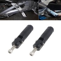2pcs M8 CNC Aluminum Alloy Anti-Skid Folding Foot Pegs Fit for Motorcycle Scooter Bicycle Electric Bike ATV UTV, Folded Footrest