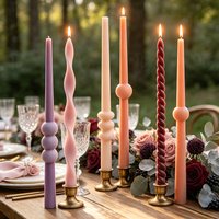 Spiral Twisted Cone Candle Silicone Mold DIY Aromatherapy Long Stick Wax Soap Resin Home Decoration Crafts Making Tools