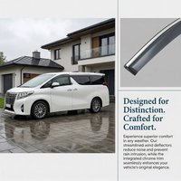 Plastic Exterior Visor Vent Shades Window Sun Rain Guard Deflector 4pcs For Toyota Alphard Vellfire 2015-2022 2017 2019 2021
