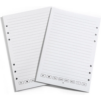 Erasable Paper Refill A5 6 Rings for the SyncPen4 Smart Pen PU Notebook