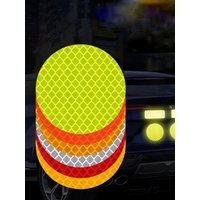 AliExpress NONE Round Reflective Sticker Safety Warning Decal For Motorcycle Tail Box Car Bicycle Helmet Night Visibility Reflective Decals