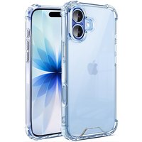 3D Airbag Shockproof Case For iPhone 17 Air 16 16e 15 14 Plus 13 Pro Max Transparent Hybrid Hard PC Cover Silicone Soft Funda