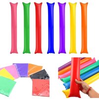 10pcs Inflatable Cheerstick Toy Cheer up Sticks Balloon Stick Clapper Cheering Stick Noise Maker Balloon Concert Party Gift
