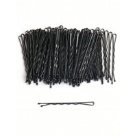 Black One-Piece Hairpin For Women, Side-Swept Bangs Hair Clip, Hair Accessory Fixed Hairstyle U-Shaped Clamp,