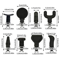 8PCS Replacement Heads for Massage Gun – Muscle Stimulator, Body Relaxation, Shaping, Exercise, and Fascia Therapy