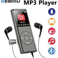 KEBIDU Mini MP3 Player Portable Walkmen With IPS HD Display TF FM Radio E-Books Recording HiFi Lossless Bluetooth Music Player