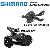 AliExpress Shimano SHIMANO Deore M4100 10 Speed Groupset For MTB Shifter SL-M4100 Shift Lever RD-M4120 SGS Rear Derailleur Bicycle Bike Parts