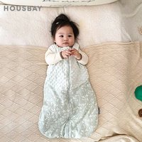 Sleep Sack 3-24 Months Warm Soft Doudou Patchwork 2.5Tog Keep Warm Sleeveless 2-Ways Zipper Anti-Kick Blanket