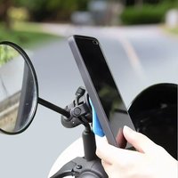 Mirrored Bike/Motorcycle Phone Mount - Quick Install & Secure