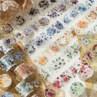 1 roll of sleep garden series PET tape scrapbook stickers suitable for DIY craft scenarios such as collage accounting diary
