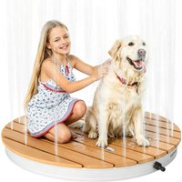 70cm Outdoor Pool Garden Water Sprinkler, Adjustable Height Foot-Activated Pool Shower with Filter, Non-Slip Garden Sprinkler