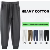 2026 Men Spring Autumn high quality Cotton Sweatpants Casual Drawstring Pockets Trousers Oversize Sweatpants Joggers For Unisex