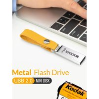 KODAK K122 Metal USB Flash Drive 128GB 64GB 32GB Memory Stick Pen Drive USB2.0 Pendrive Straight Disk U Straight Disk