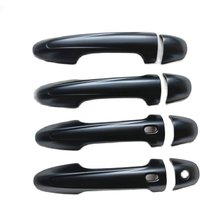 Couvercle de poignée de porte en plastique noir mat, accessoires pour Toyota Fortuner Hilux Revo 2016 2017 2018 2019 2020 2021 2022 2023