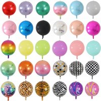 22 Zoll Roségold 4D Folienballon Helium Globos Regenbogen Metallic Ballon Geburtstag Party Dekor Kind Hochzeit Babyparty Spielzeug Geschenk