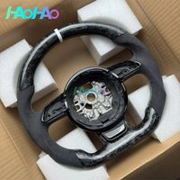 Suitable for Audi A1 A6 C7 A7 A8 S6S7 and S8 (2012-2018) forged carbon fiber steering wheel models with flat bottomed sport stee