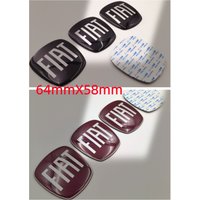 1pcs 64X58mm logo fiat Car Front Grill Rear Bumper Tail Door Trunk Emblem Styling Accessories for FIAT 85mm car Emblem