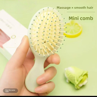 Mini Macaron Air Cushion Hair Brush Compact Portable Travel Friendly Massage Comb for Home Salon Styling