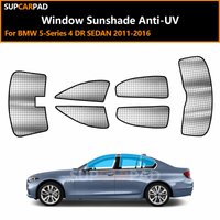 For BMW 5-Series 4 DR SEDAN 2011-2016 Custom Car Window Sunshade Anti-UV Car Sun Window Visors Sunshade Covers Accessories