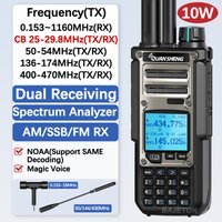 Quansheng TK11 8 Walkie Talkie 10W Dual Receiving PTT AM SSB 27MHz CB CW LSB LW MW SW Type-C NOAA for UV-K5 8 Ham Radio TK-11 5