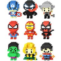 disney 18 Styles Mini Cartoon Anime Building Blocks New Miniature Ornaments Small Particle Desktop Decoration Puzzle Bricks Toys