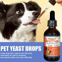 6ml Pet Yeast Infection Drops for Dogs & Cats Natural Herbal Supplement Support Gut Health & Immune System Easy to Administer