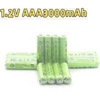 【3A Fast Charging】AAA Ni-MH Rechargeable Battery 3000mAh 1.2V for Flashlights, Solar Lights, Remote Controls
