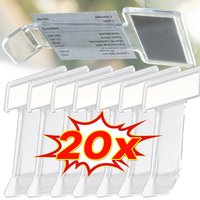 Transparent Parking Card Holders Car Interior Tool Temporary Parking Ticket and Receipt Clips Car Windshield Mounting Stickers