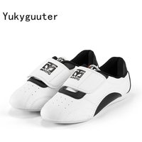 Children Taekwondo Shoes Men's Breathable Kids Martial Arts Karate Kung Fu Shoes Gym Fitness Workout Sports Body Building Wushu