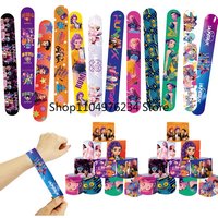 2026*12/24/36/ K-POP Demon Hunters Slap Bracelets Birthday Party Favors Gift Bag Christmas Stocking Fillers for Kids Snap Bracel