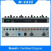 M-VAVE Tank-B Bass Guitar Multi-effects Pedal Rechargeable 36 Presets 3 Modulation/Delay/Reverb 8 IR Cab Slots 9 Preamp Slots