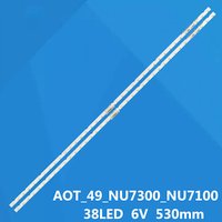 LED Backlight Strip for Samsung UE49NU7100 49NU7300 UA49RU7300K BN96-45953A BN96-45953B AOT_49_NU7300_NU7100 STS49081_38LEDS 6V