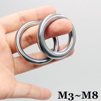 Solid O Ring Strong 304 Stainless Steel Cast O-Ring Seamless Round Buckle for Strap Belt Pet Collar Rigging Yoga Hanging Ring
