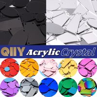 50/200Pcs Mix Shape Mirror Sew On Rhinestones High Quality Flatback Sewing Crystal Stones For Clothes Jewelry Crafts Decoration