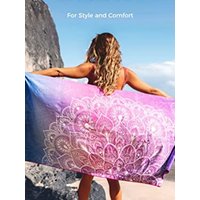 OCOOPA Beach Towel Microfiber, Extra Large 140x180cm Oversized Travel Towel- Quick Dry, Sand Free, Compact, Lightweight-Beach