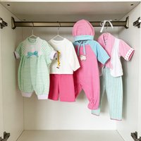 30Cm Baby New Born Doll Clothes Jumpsuit Outfit Pajamas Cartoon Giraffes, Fish, Bees, Beetles Clothes For 12 Inches Girl Doll