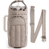 Insulated Water Bottle Bag, Portable Crossbody Cup Carrier, Large Capacity Thermal Cover for Outdoor Sports Travel