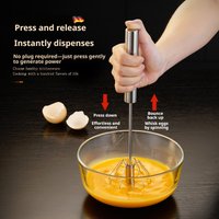 Durable Stainless Steel Semi-Auto Kitchen Mixer – Egg Beater for Easy Cream Mixing, Stirring and Beating, Perfect for Baking