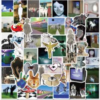 50Pcs Weird Core Stickers Weirdcore Aesthetic Decal Skateboard Laptop Luggage Phone Motorcycle Waterproof Sticker