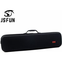 Multifunctional EVA Hard Shell Fishing Bag with Sponge Rod Reel Accessories Gear Outdoor Carry Bag for Fishing Gear Organization