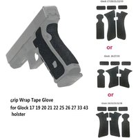 Rubber textured grip with anti-slip feature.Non-Slip Rubber Texture Grip Wrap Tape- Waterproof For G17 19 20 26 27 33
