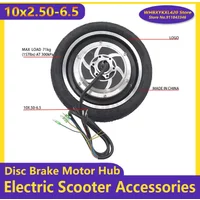 10x2.50-6.5 CHAOYANG Tubeless Tire Motor 36V 48V 350W 500W For 10 Inch Electric Scooter Brushless Hub Parts